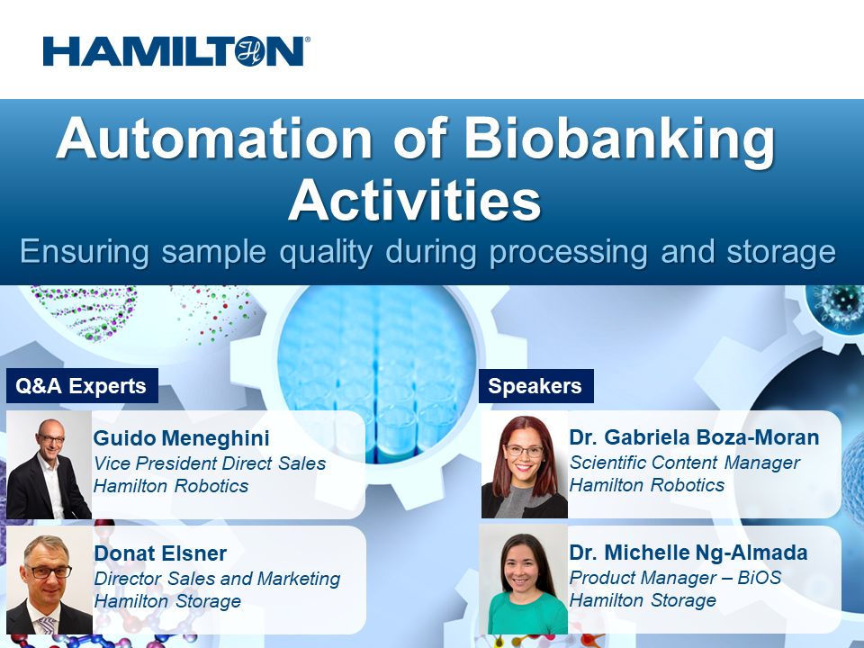 Hamilton Robotics Automated Biobanking